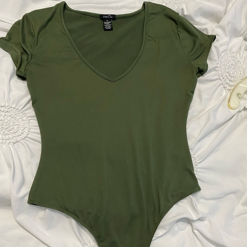 Olive Green Body Suit